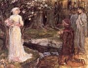 John William Waterhouse Dante and Beatrice oil